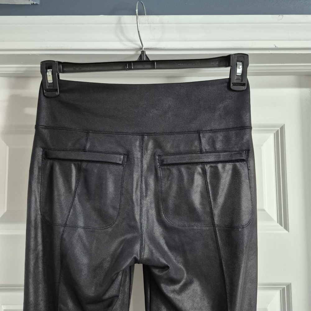 Athleta Delancey Gleam Tight Womens Small Faux Leather Office Career Holiday - Picture 5 of 11
